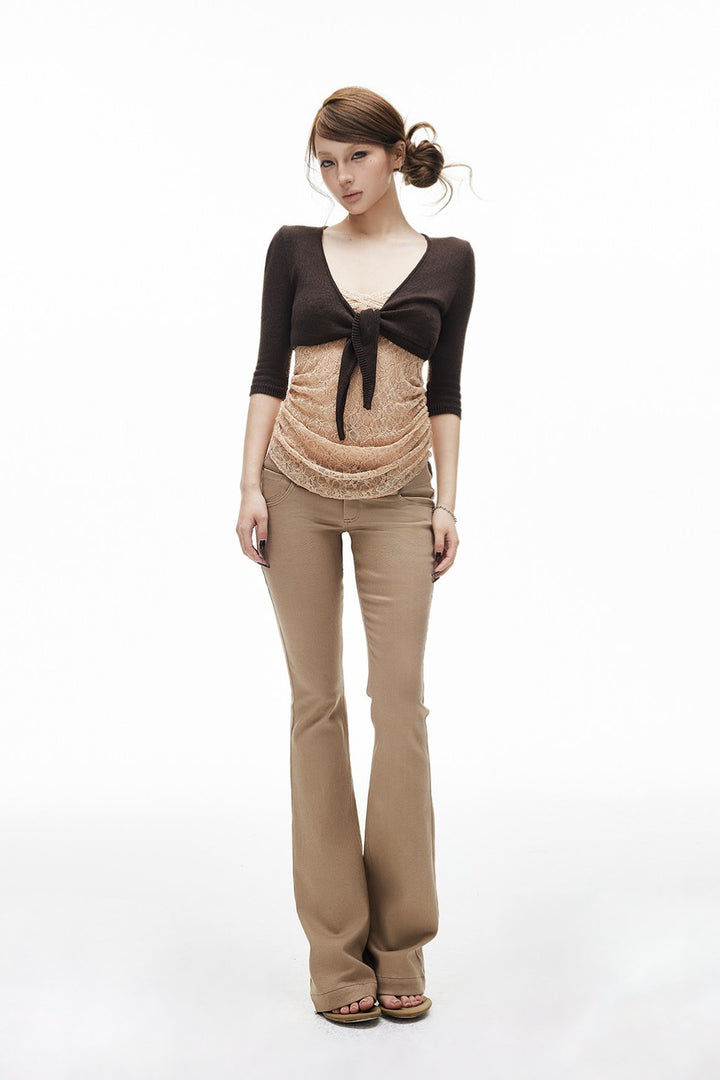 Sori Cropped Knit Cardigan