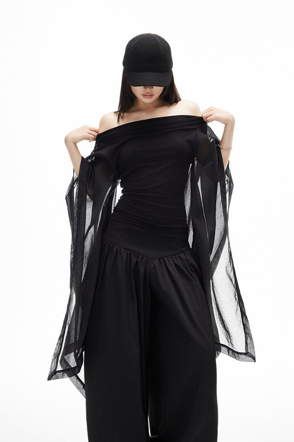 Black Swan Draped Top