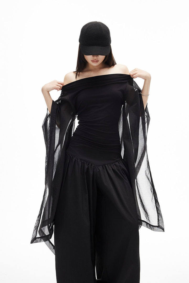 Black Swan Draped Top