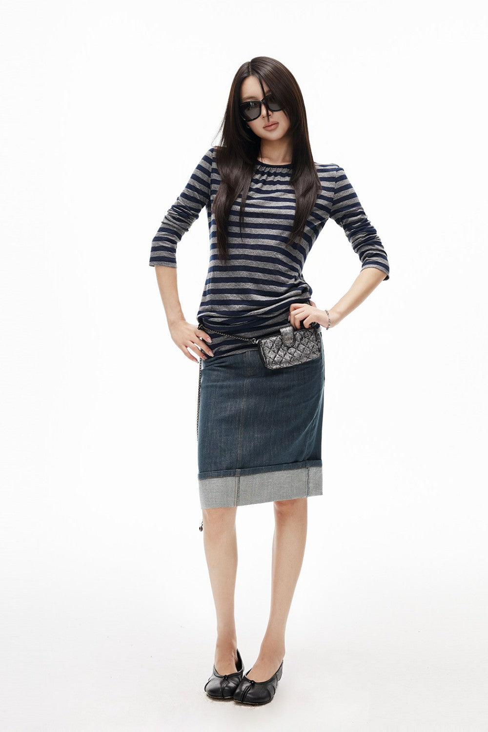 Marina Striped Openback Top