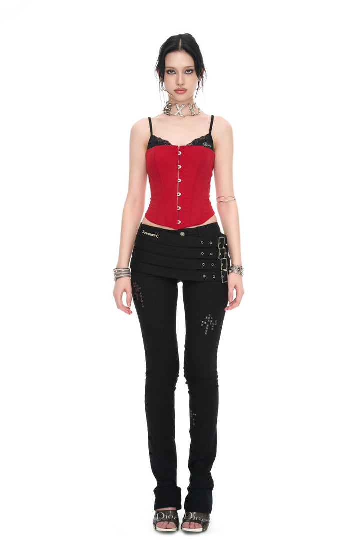 Scarlet Lace Hooked Corset