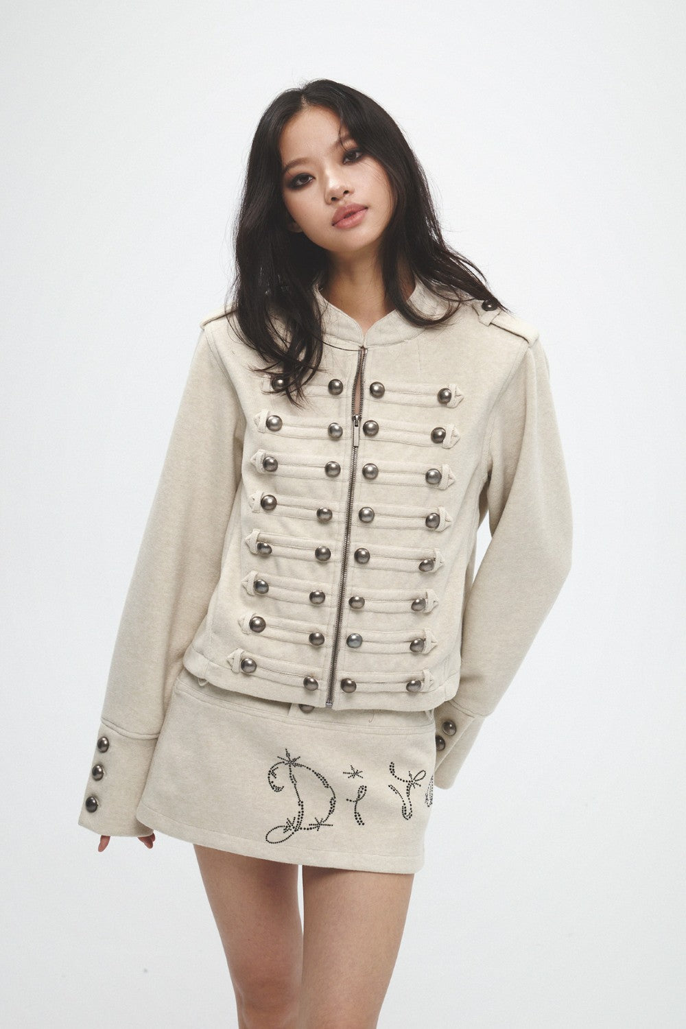 Military Pearl Button Jacket