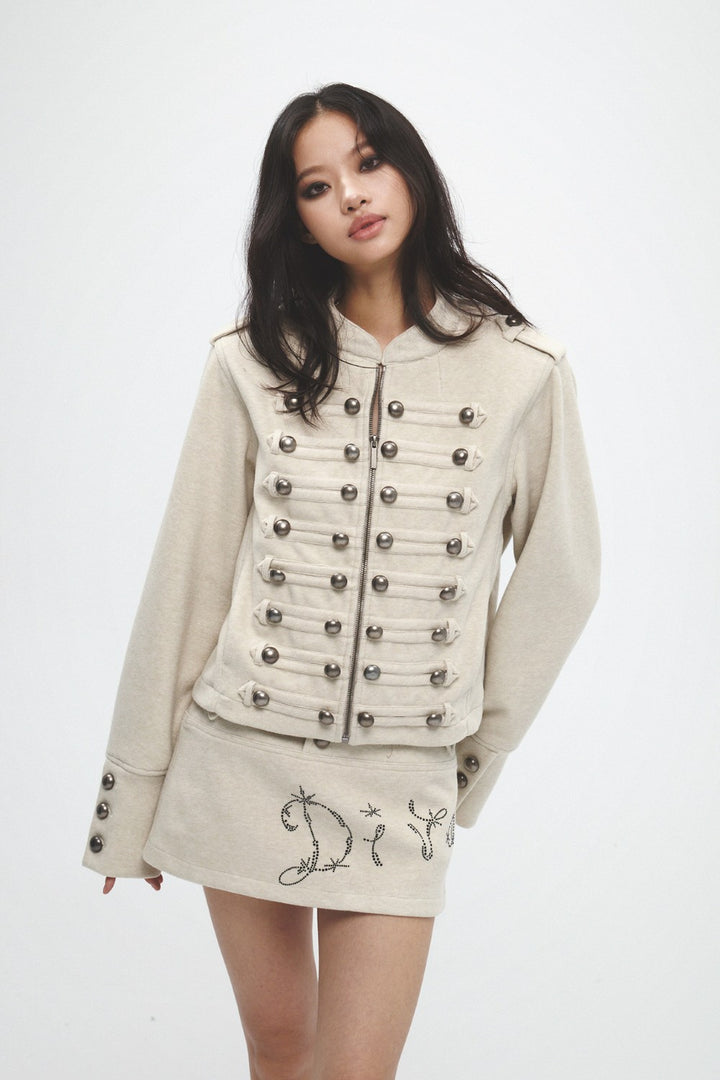 Military Pearl Button Jacket