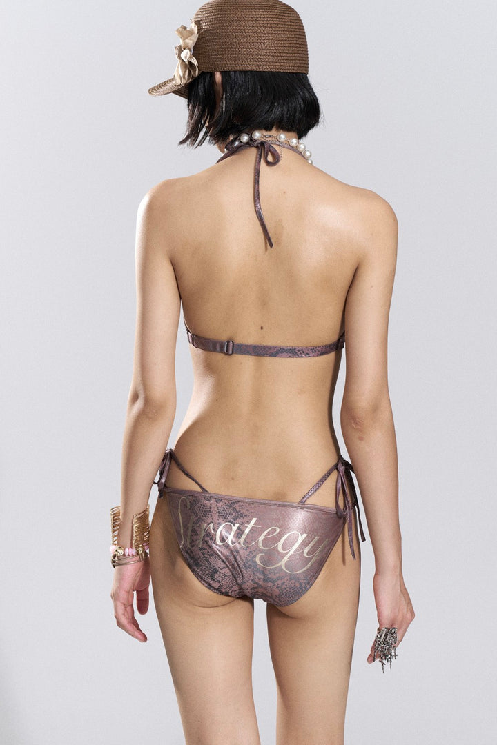 Strategy Metallic Bikini Set