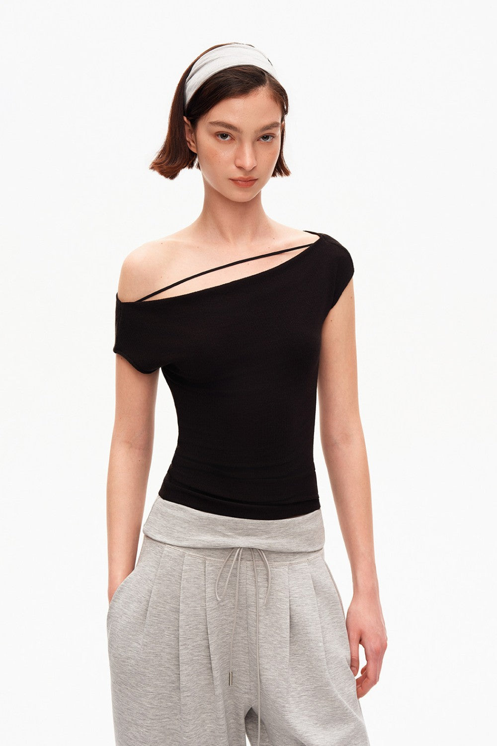 Lena Off-Shoulder Ribbed Top