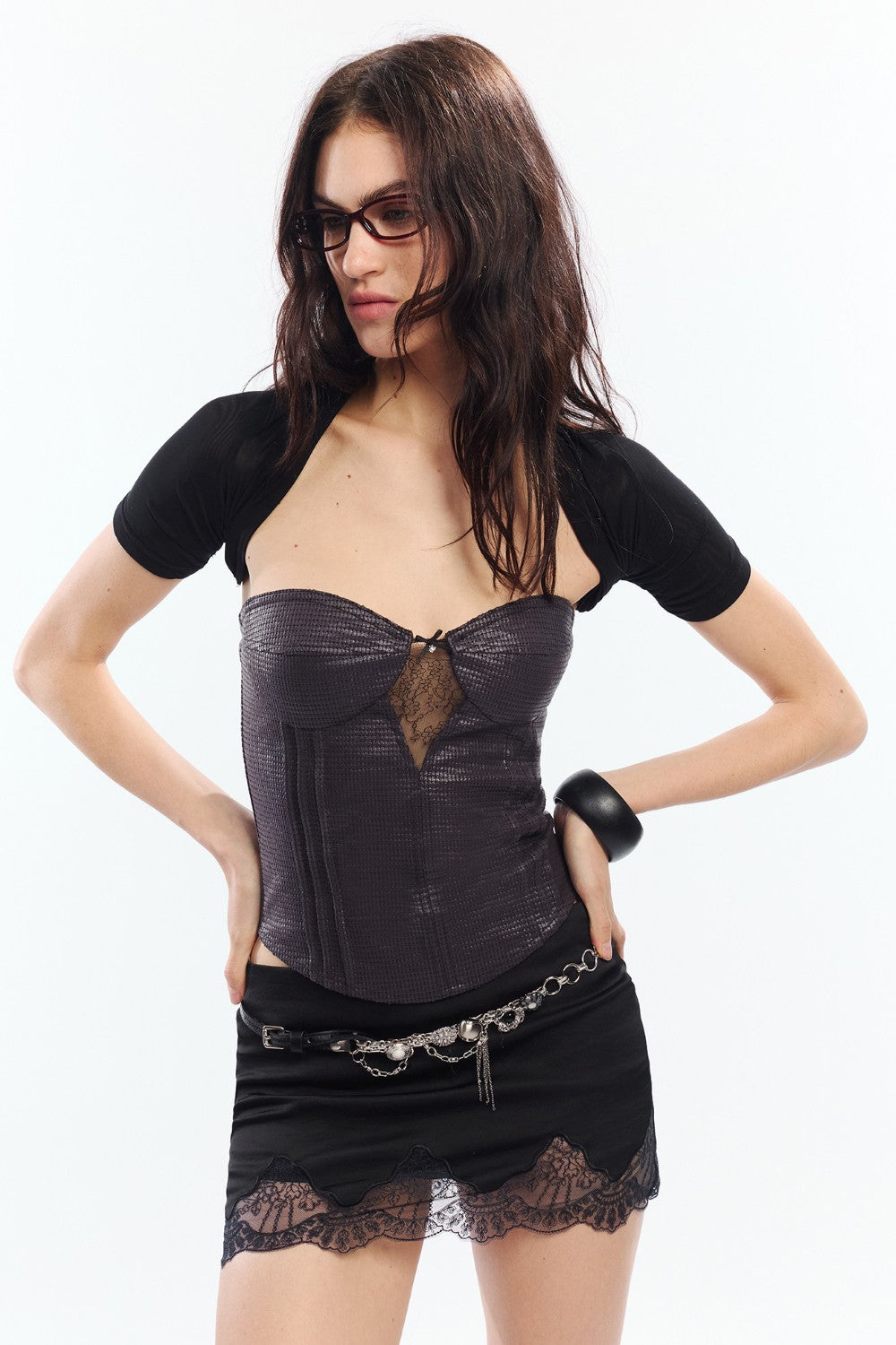 Vivienne Mesh Bolero Set