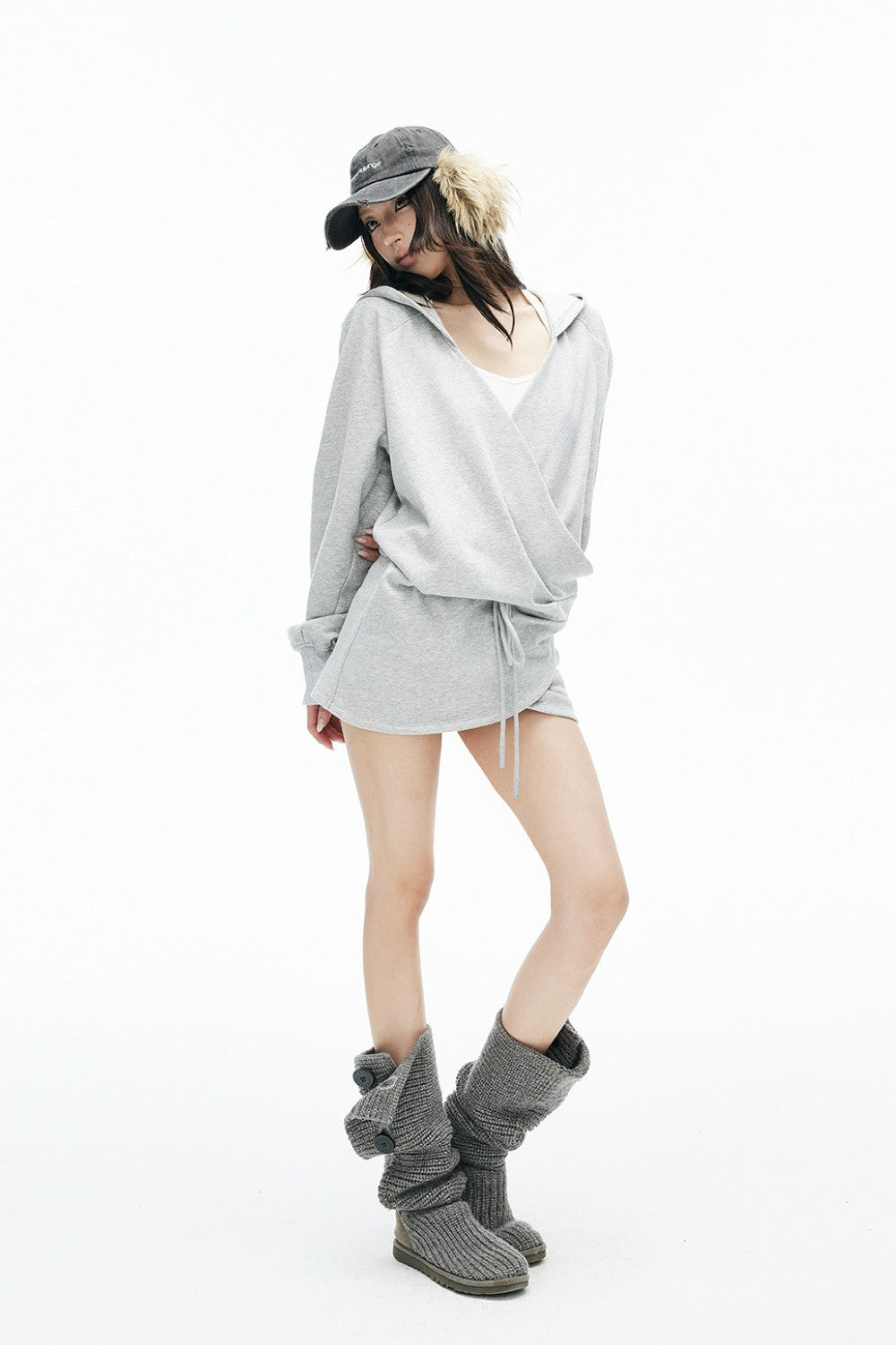 Sienna Wrap Hooded Dress