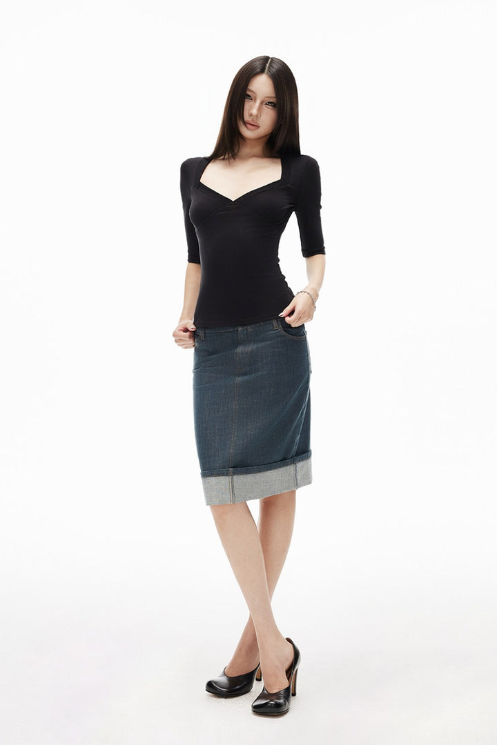 Harbour Blue Denim Skirt