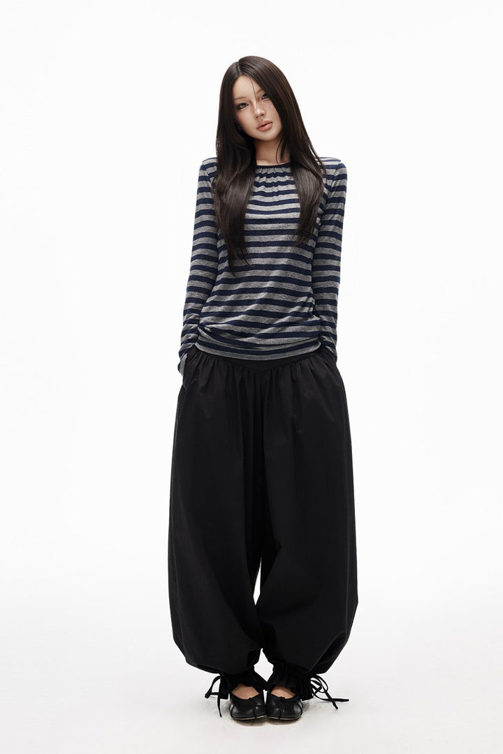 Marina Striped Openback Top