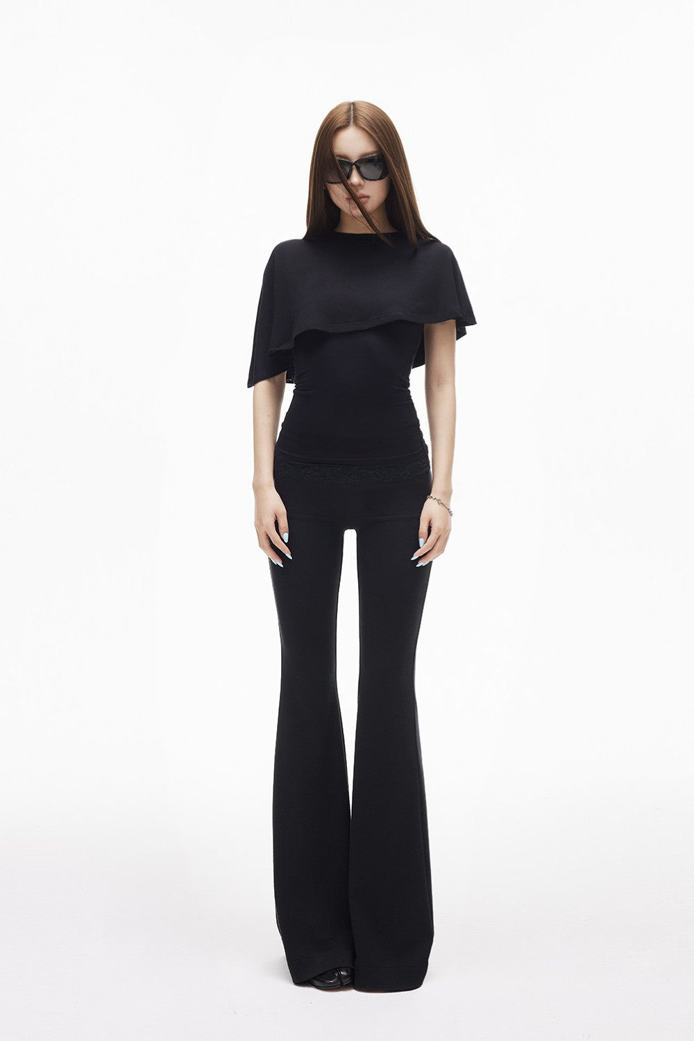 Serena Cape Overlay Top
