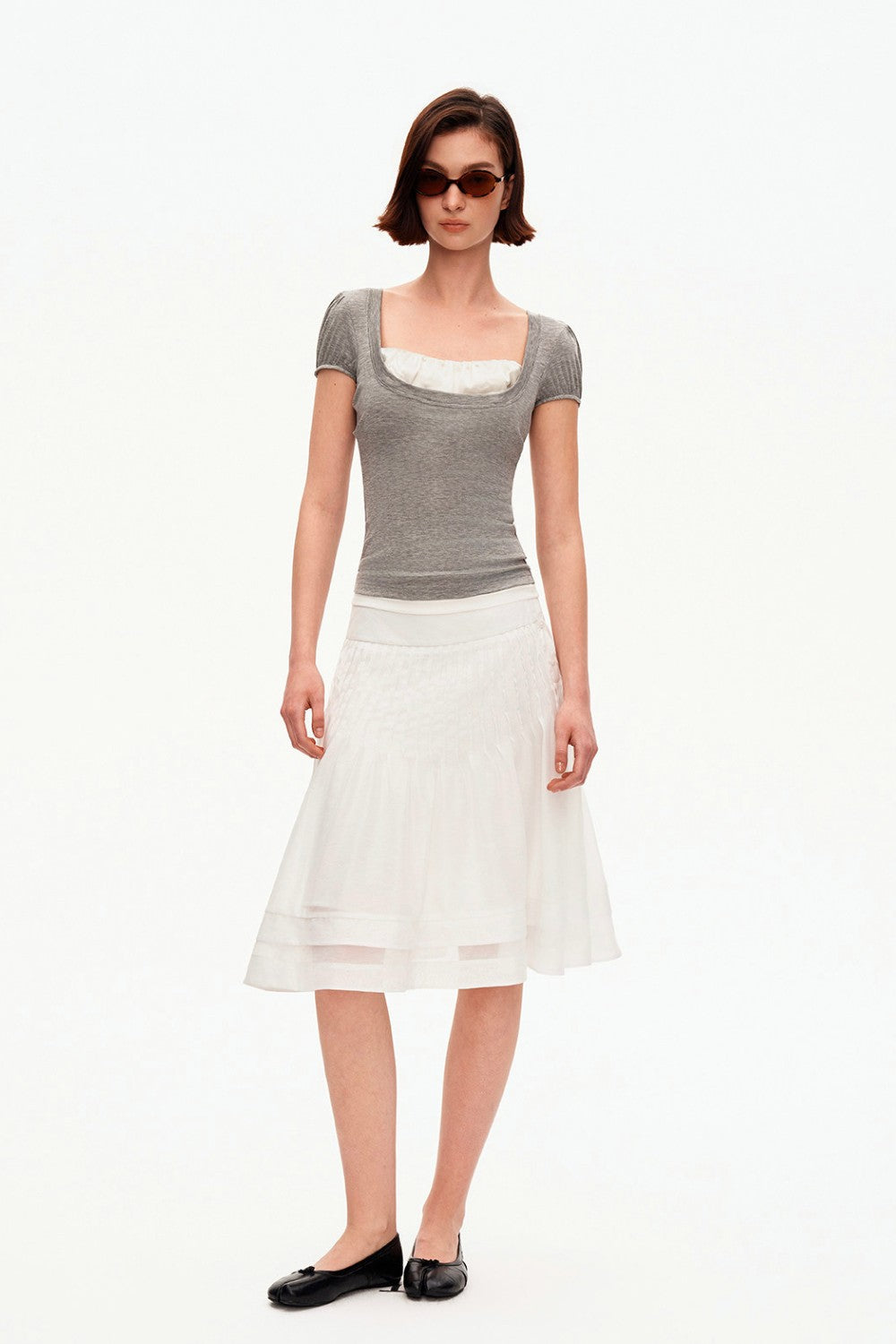 Avery Layered Puff Top