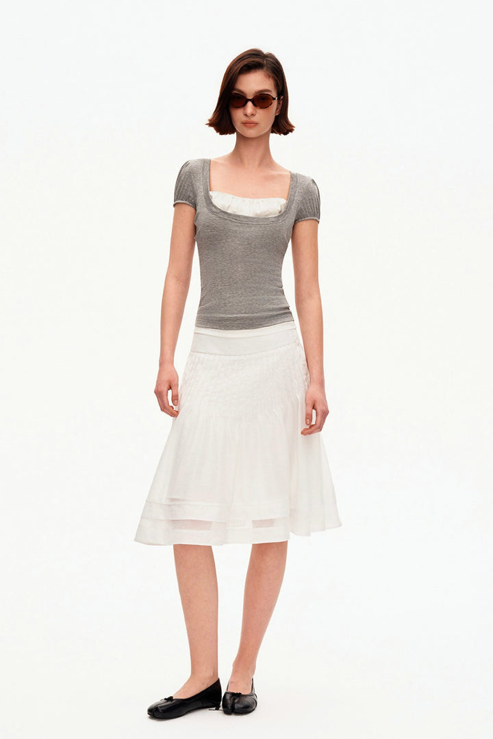 Avery Layered Puff Top
