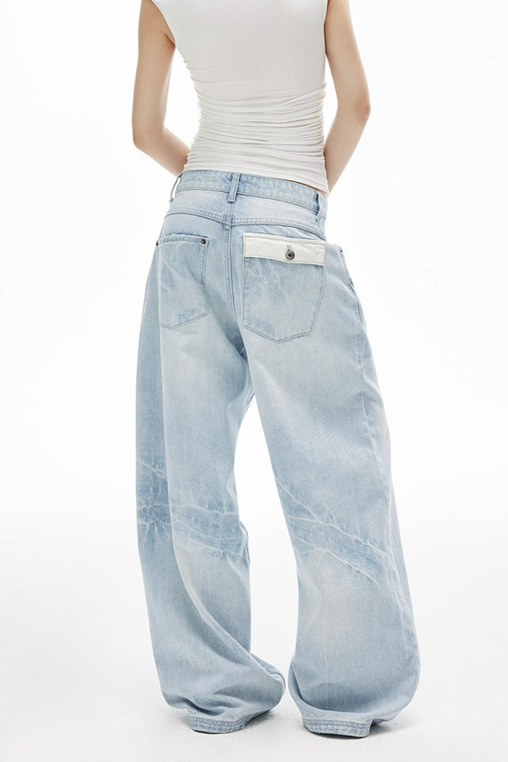 Indie Ice Blue Wide Jeans