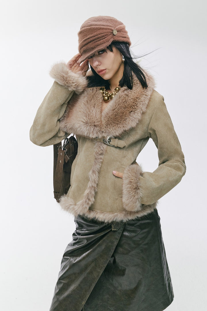 Khaki Suede Dream Coat