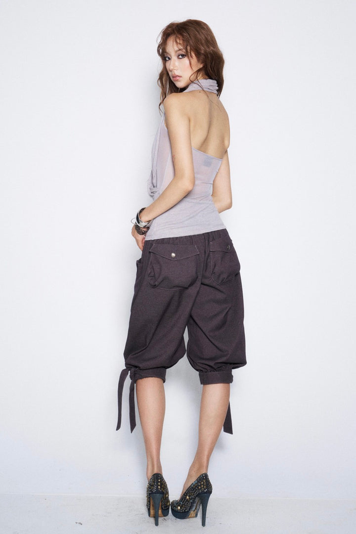 Violet Draped Halter Top