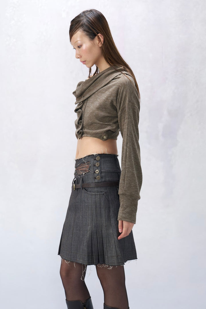 Embroidered Wing Skirt