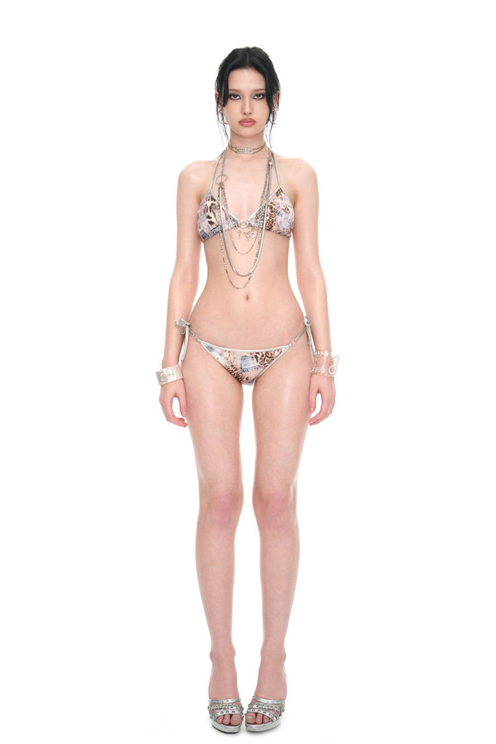 Leopard Triangle Bikini Set