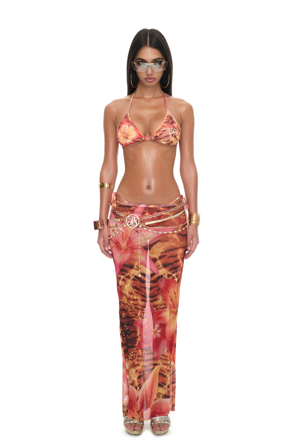 Jade Sunset Bloom Skirt