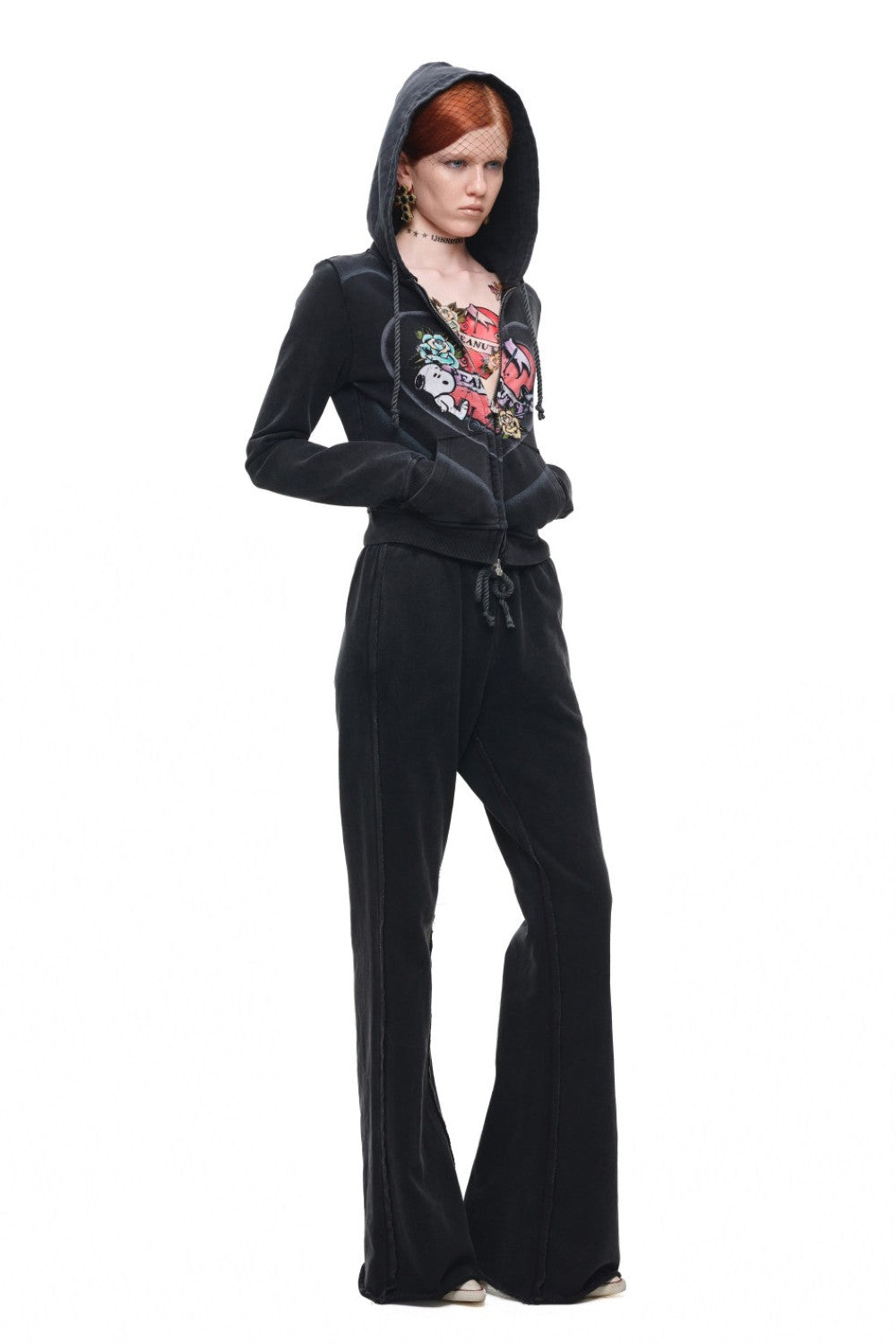 Snoopy Graphic Hooded Jacket