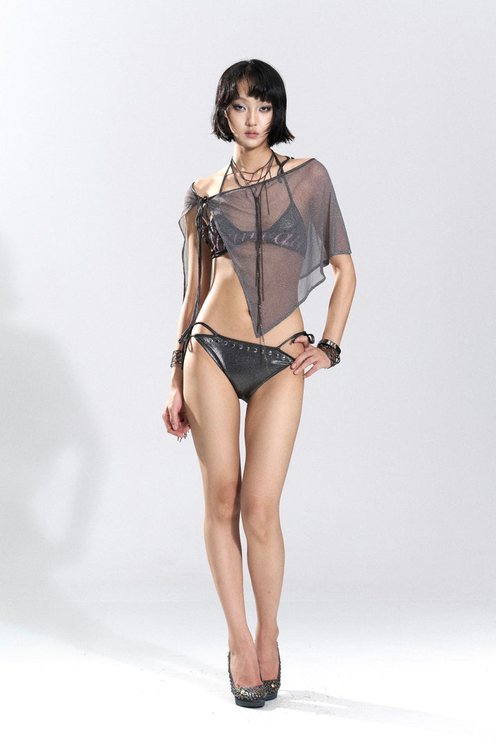 Strategy Metallic Bikini Set