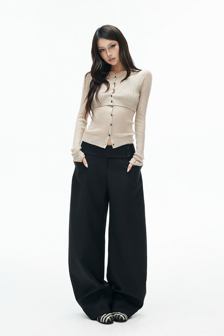 Elise Layered Knit Cardigan