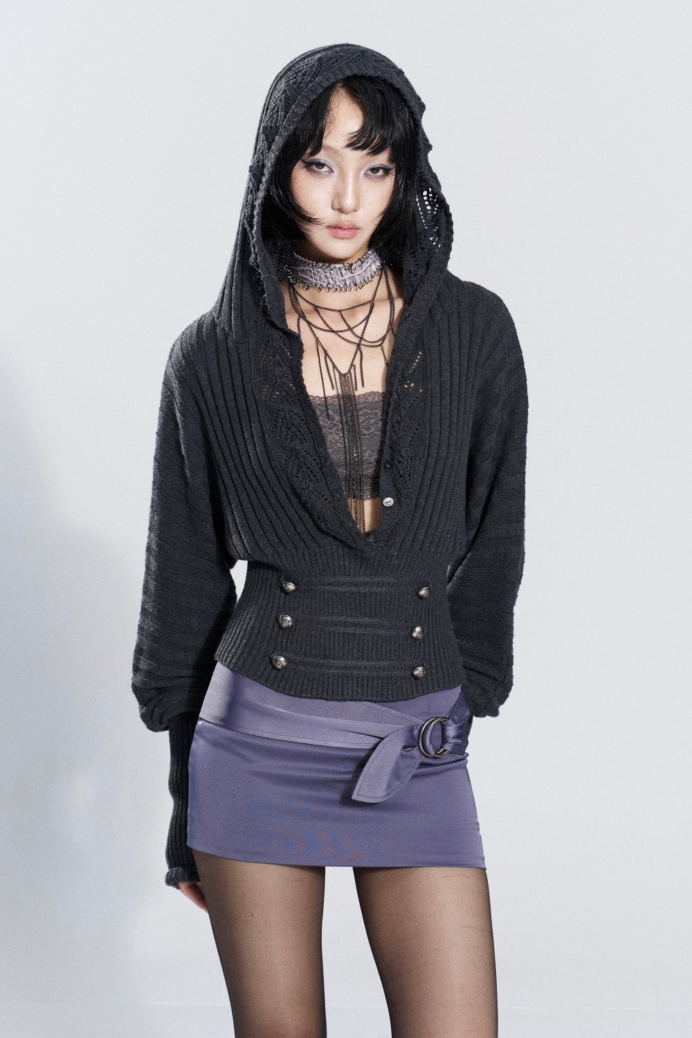 Siren Hooded Knit Sweater