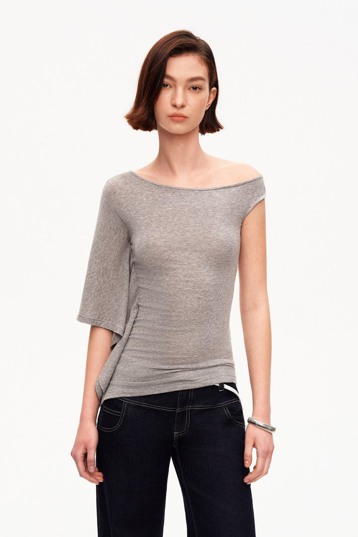 Sienna Asymmetrical Knit Shirt
