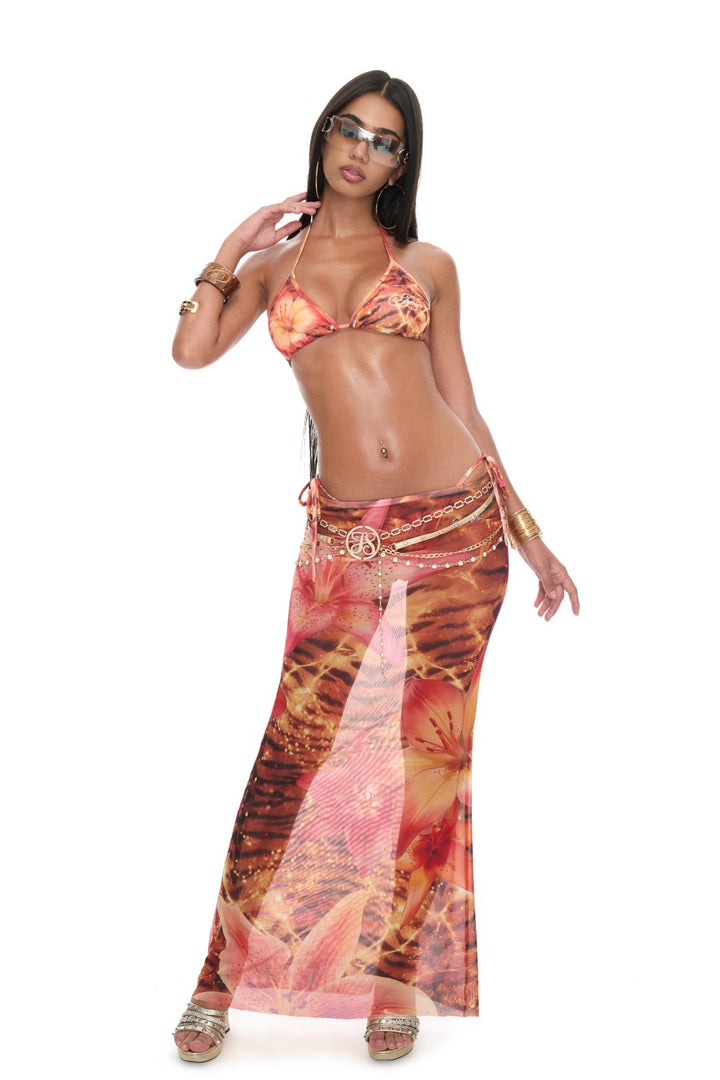 Jade Sunset Bloom Skirt