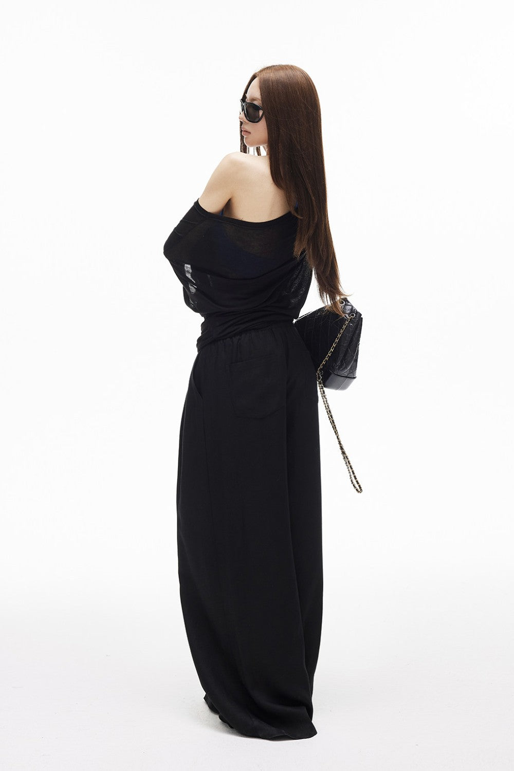 Linen Beaded Drawstring Pants