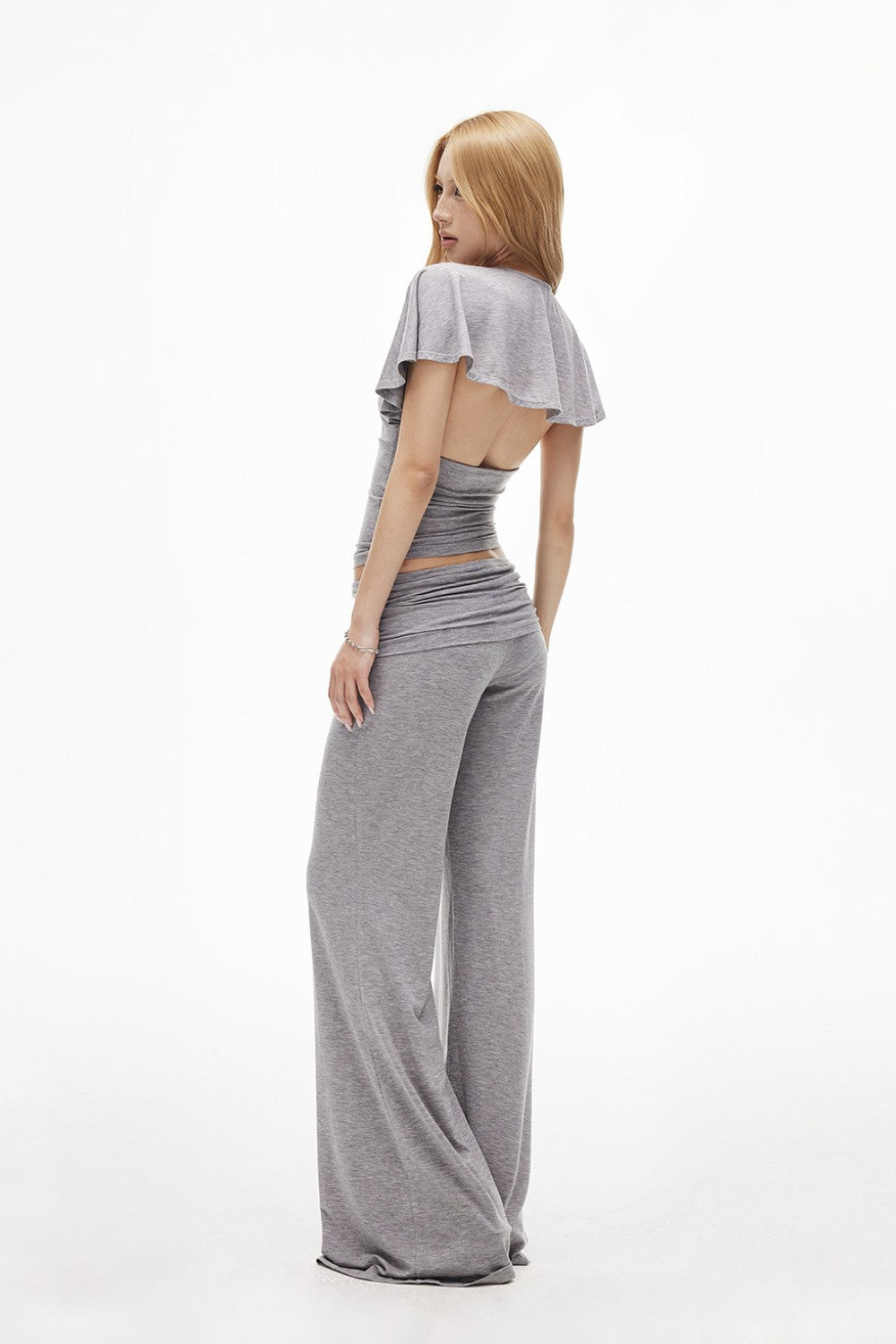 Dove Folded Waist Pants