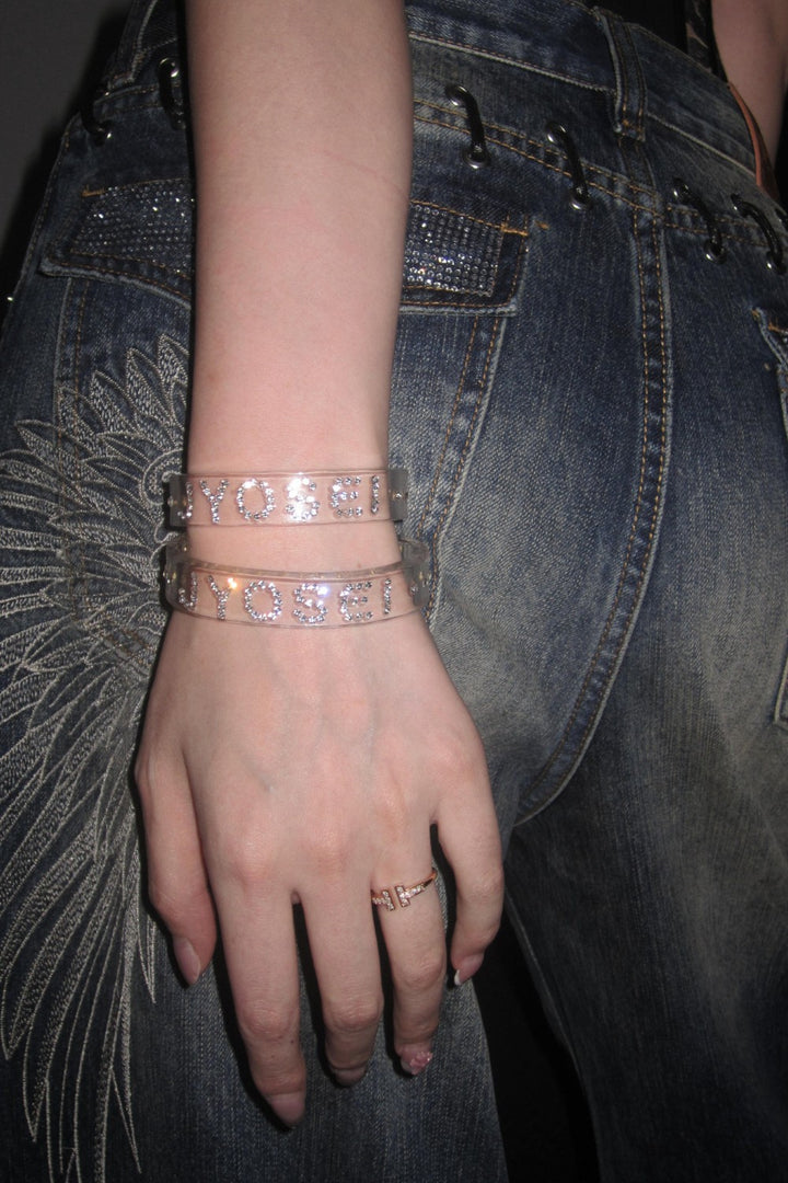Slim Clear Crystal Bracelet