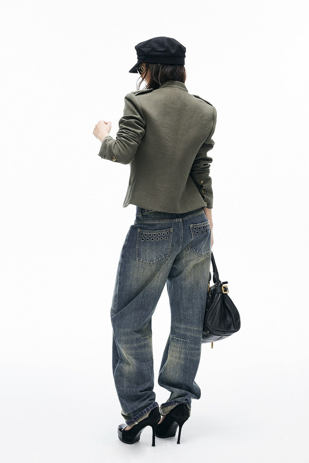 Ada Olive Military Jacket