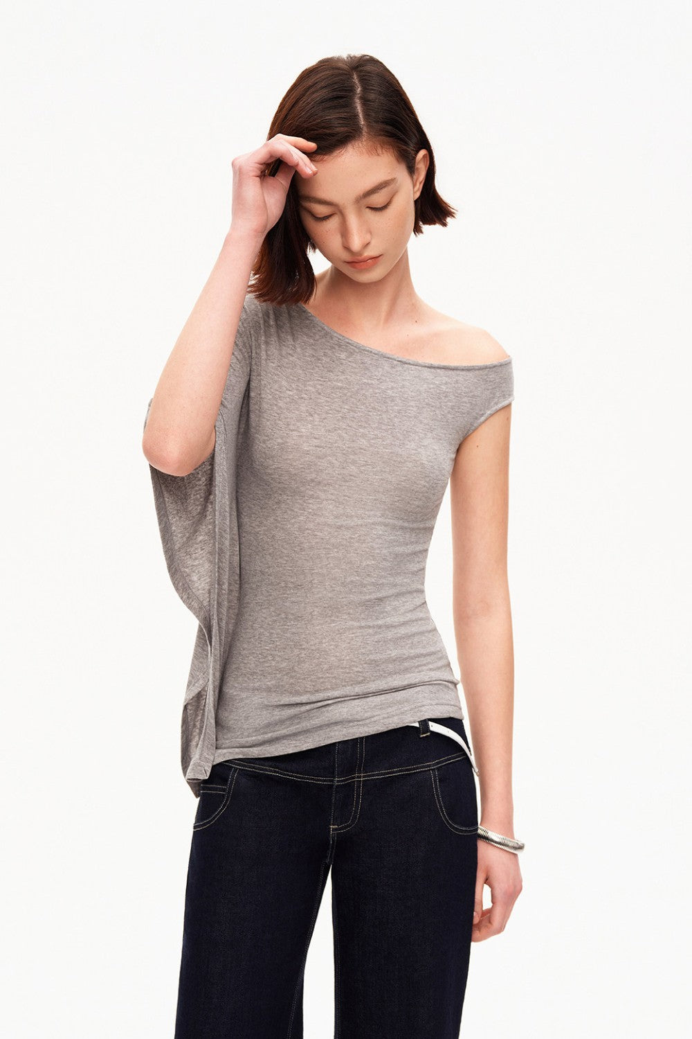 Sienna Asymmetrical Knit Shirt