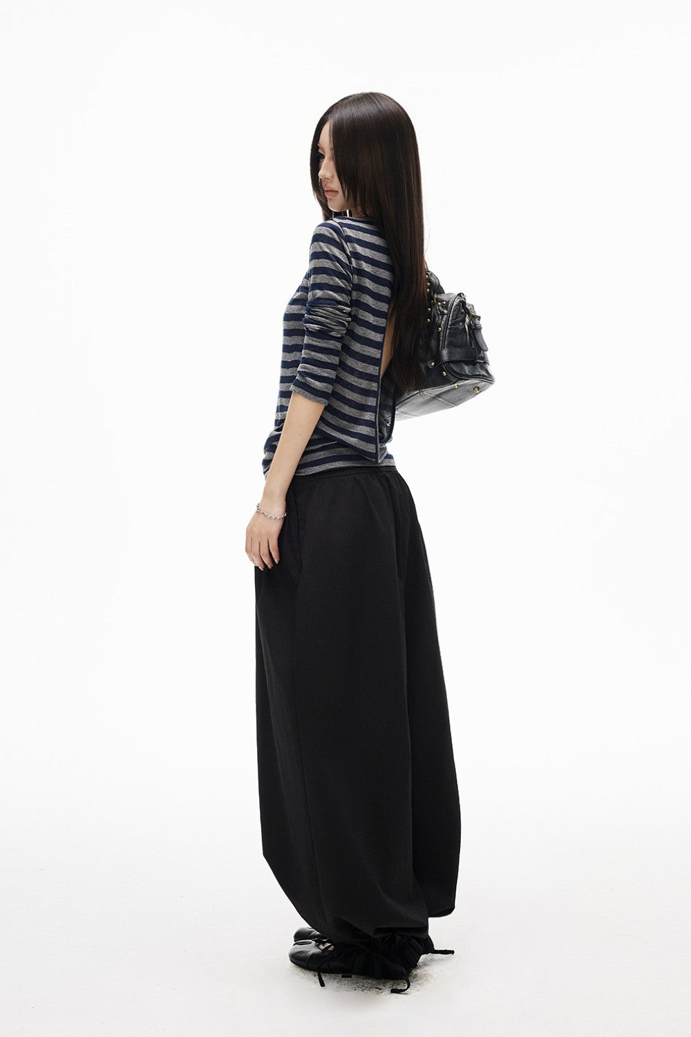 Marina Striped Openback Top