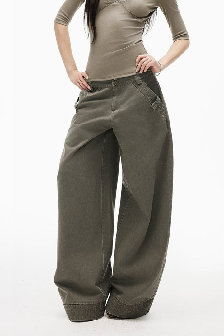 Sage Drift Barrel Jeans