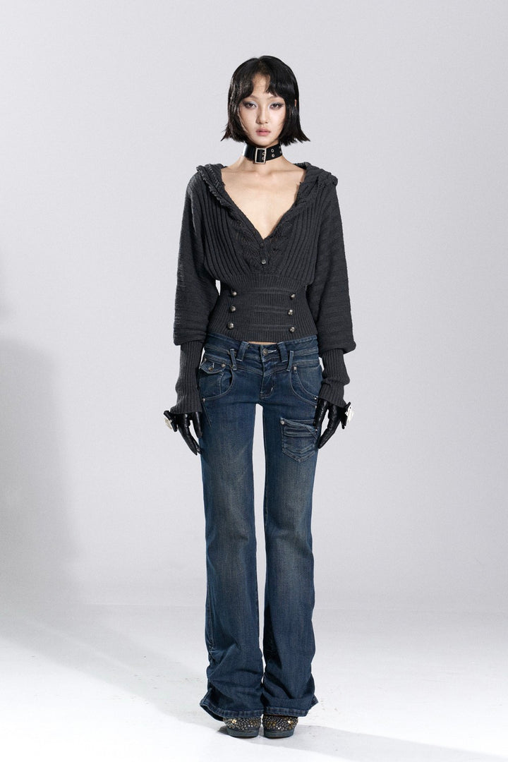 Siren Hooded Knit Sweater