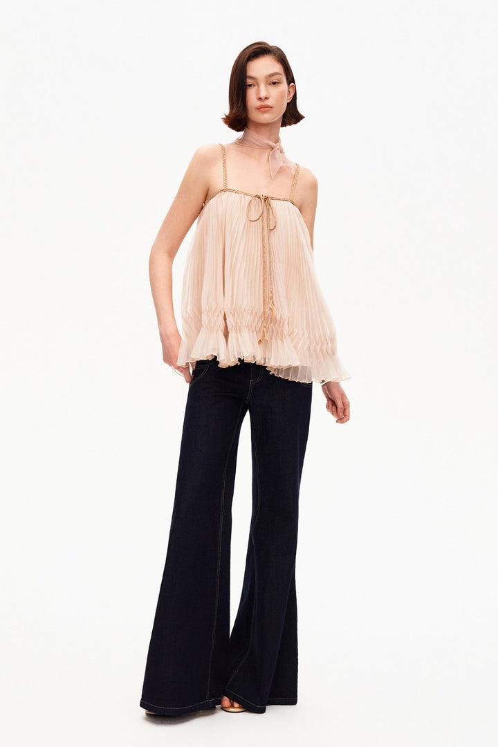 Mira Airy Ribbon Top