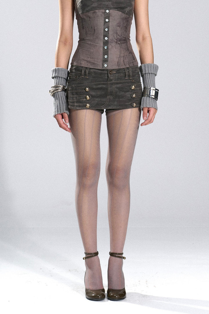 Downtown Camo Micro Skort
