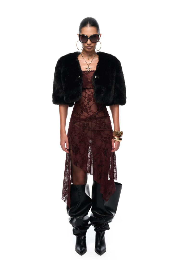 Luxe Fur Evening Bolero