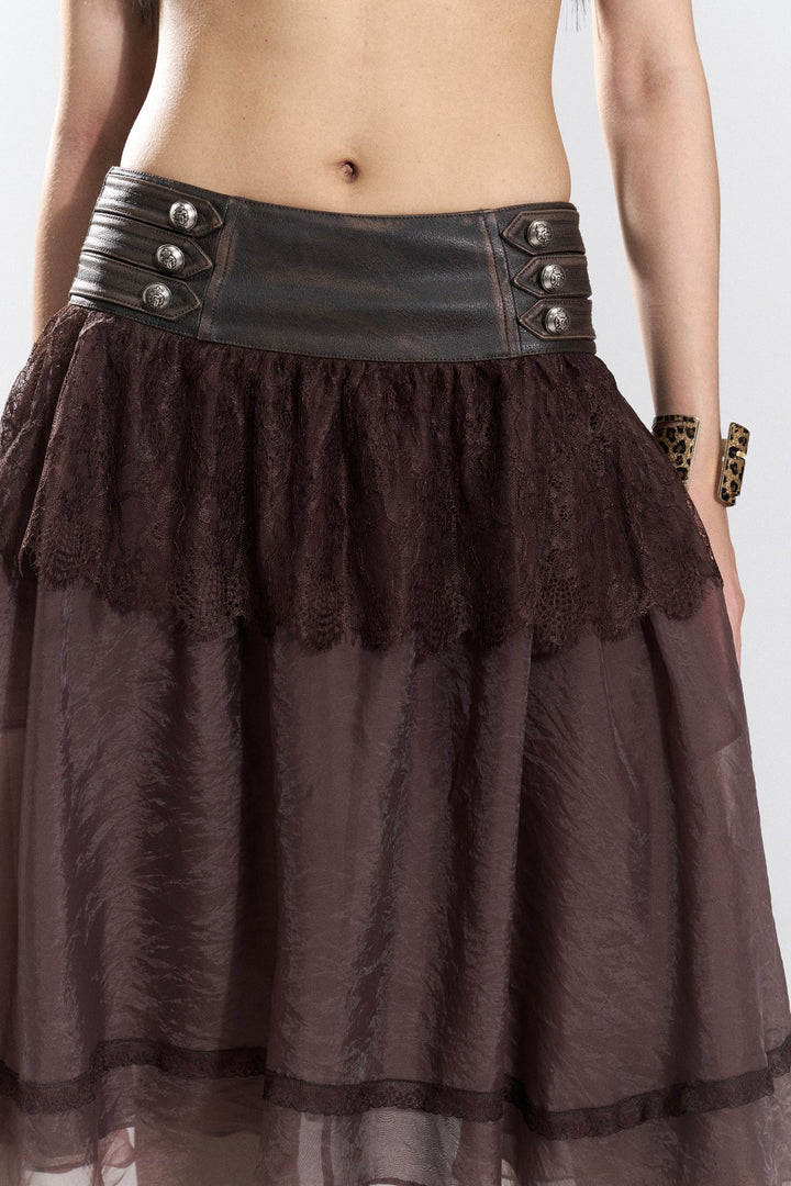 Espresso Dream Lace Skirt