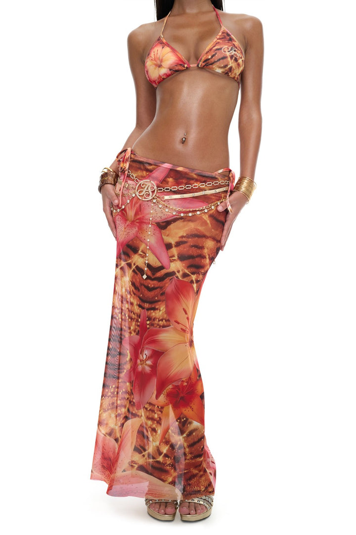 Jade Sunset Bloom Skirt