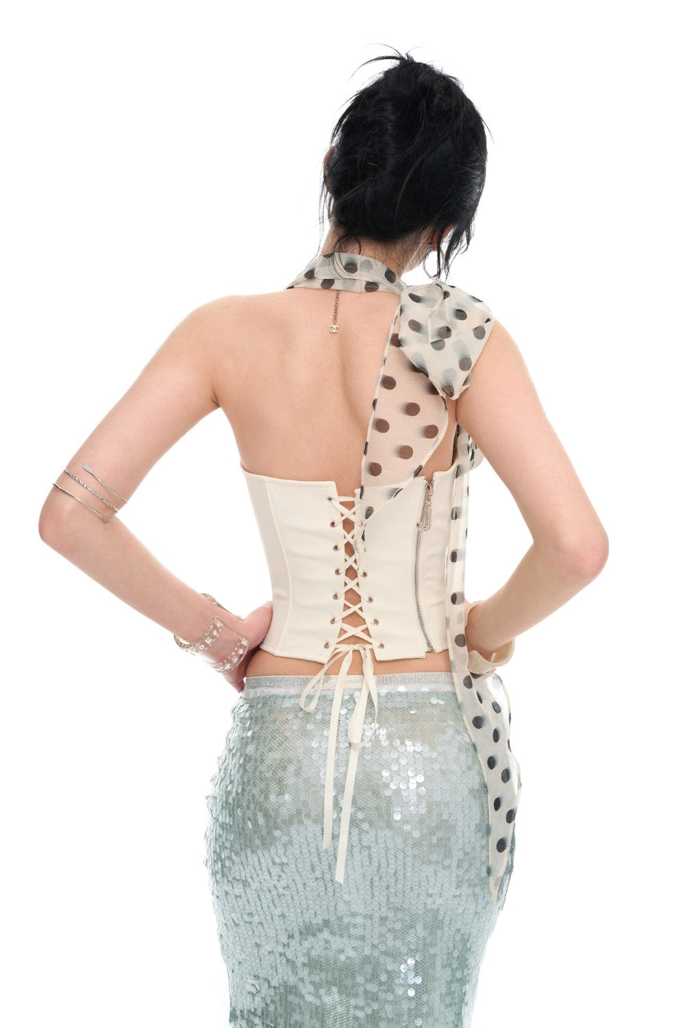 Camille Polka Charm Corset