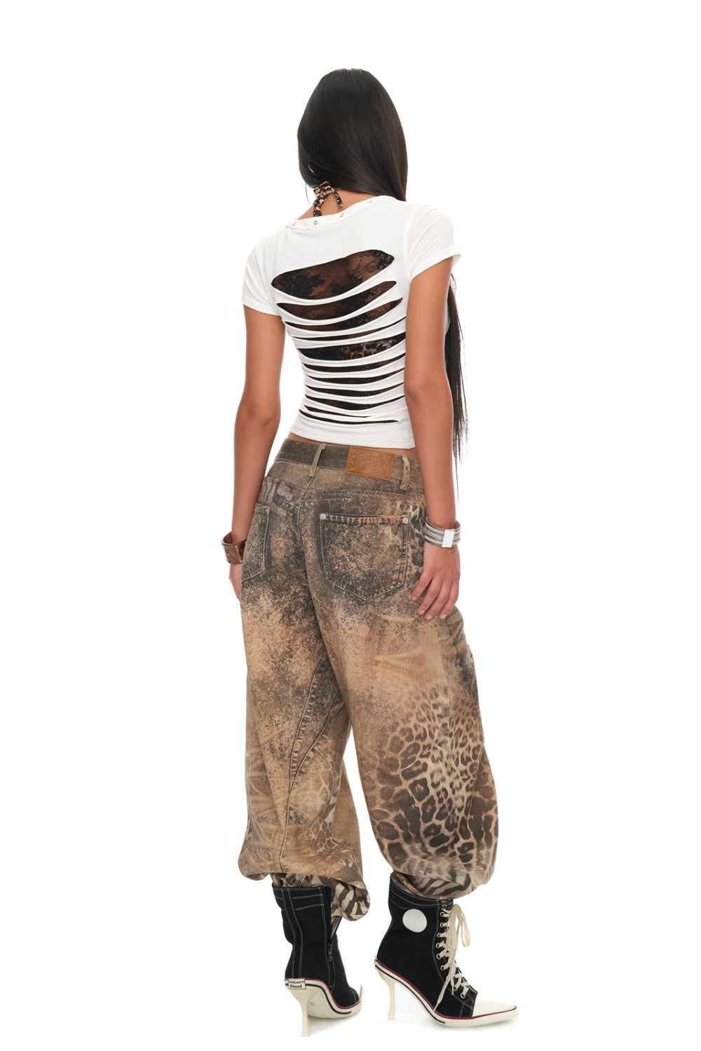 Nova Lace Cutout Baby Tee