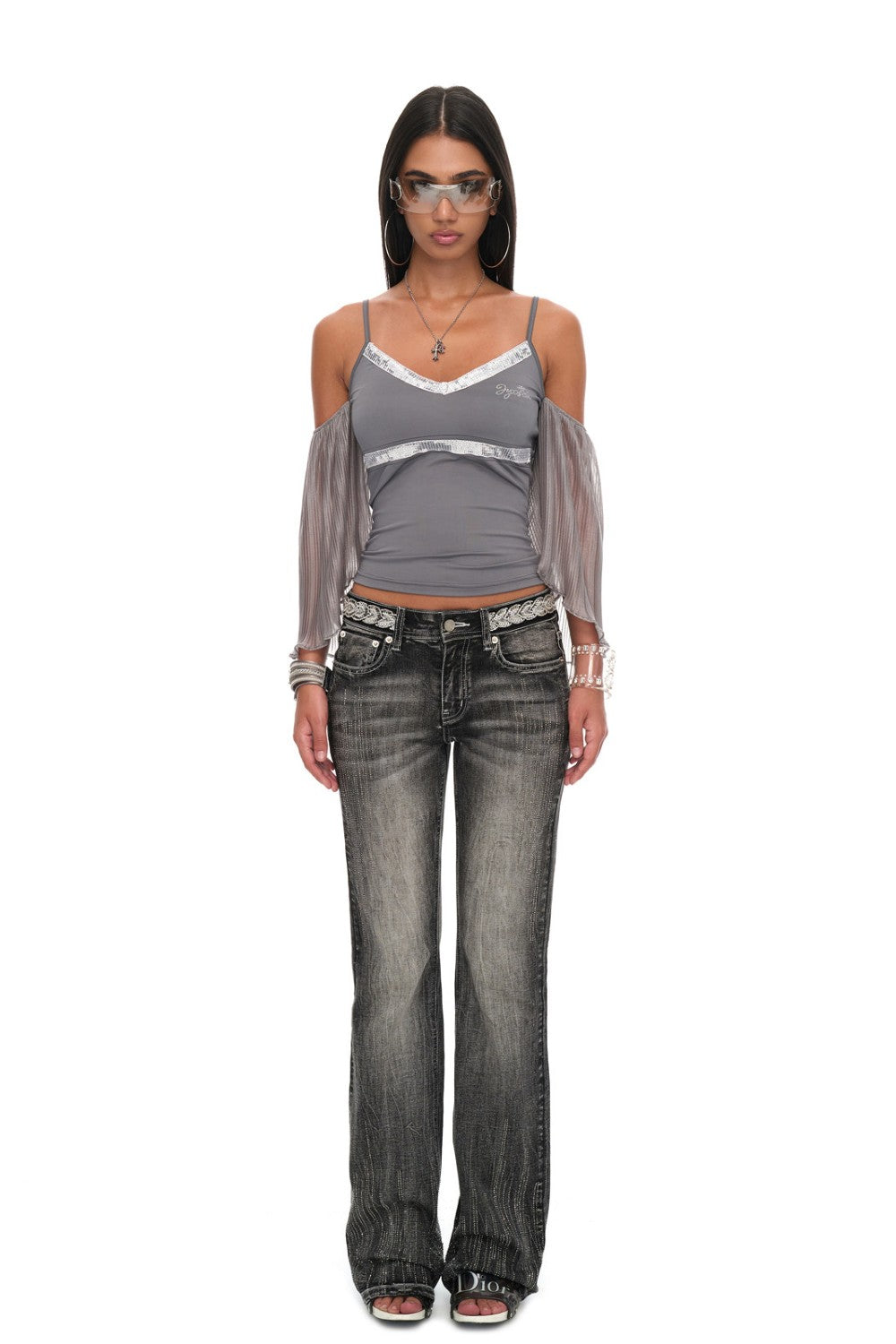 Moonlight Glitter Edge Top