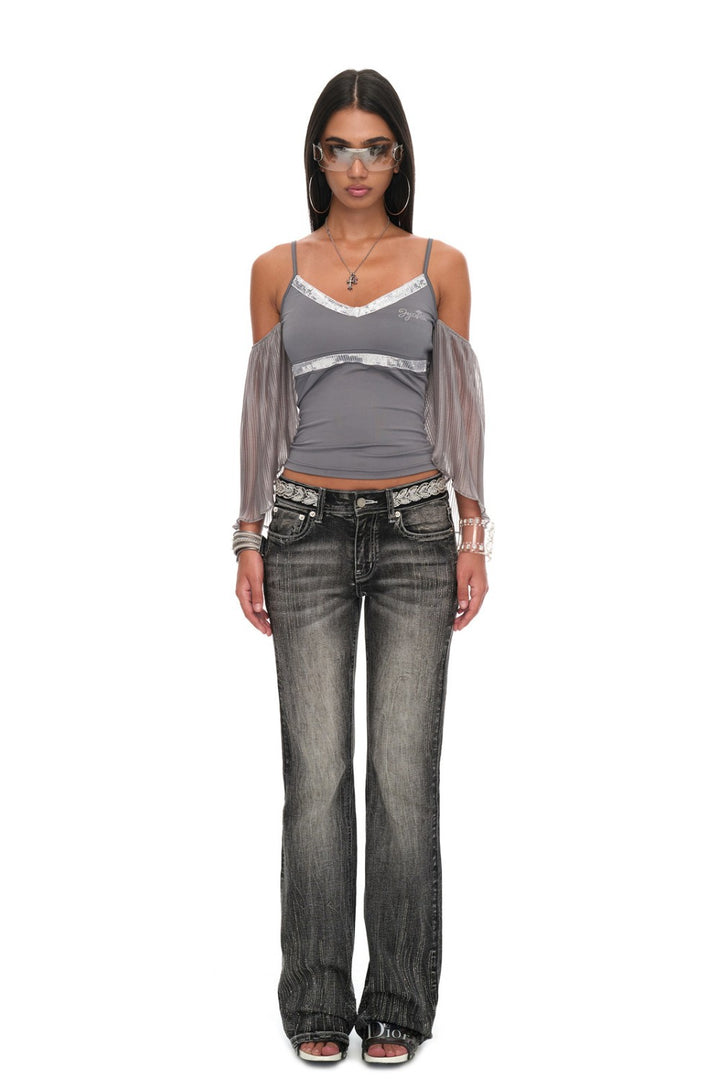 Moonlight Glitter Edge Top