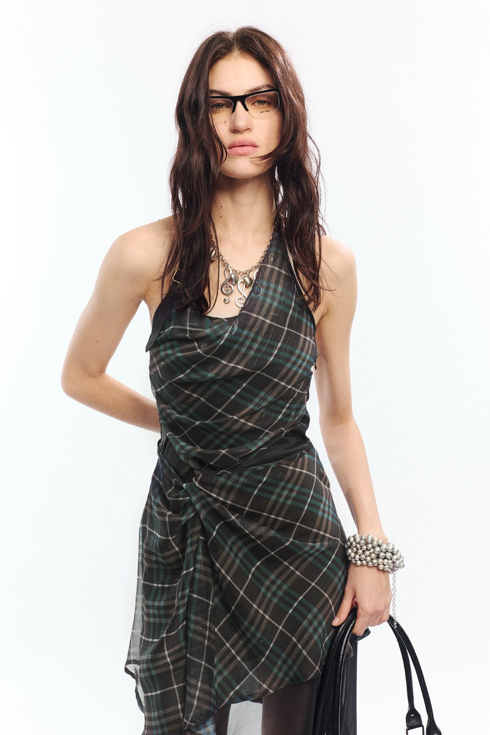 Naomi Vintage Plaid Dress