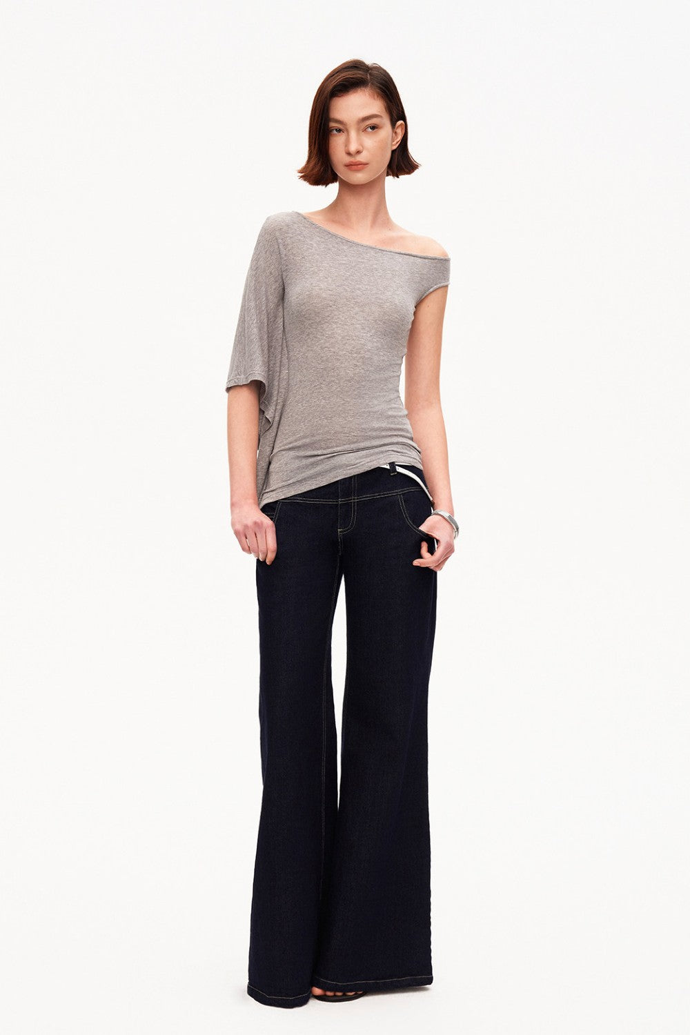 Sienna Asymmetrical Knit Shirt