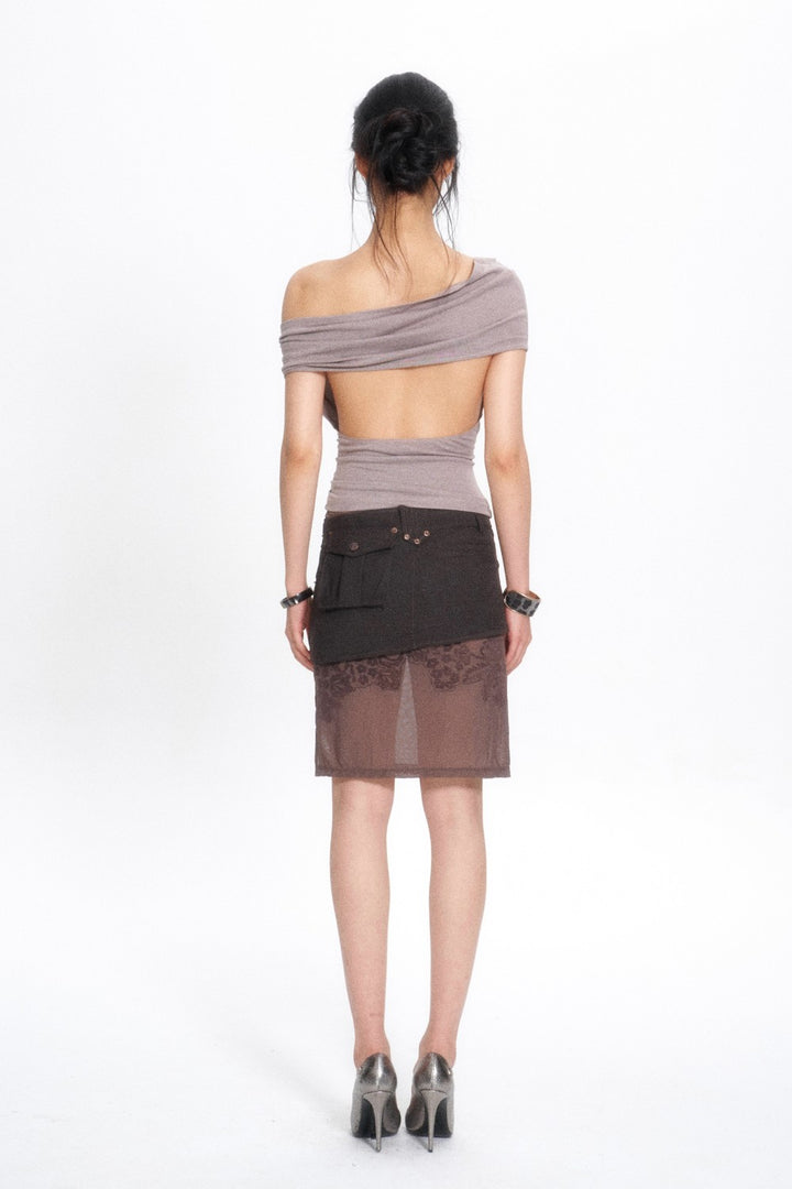 Twilight Sheer Overlay Skirt