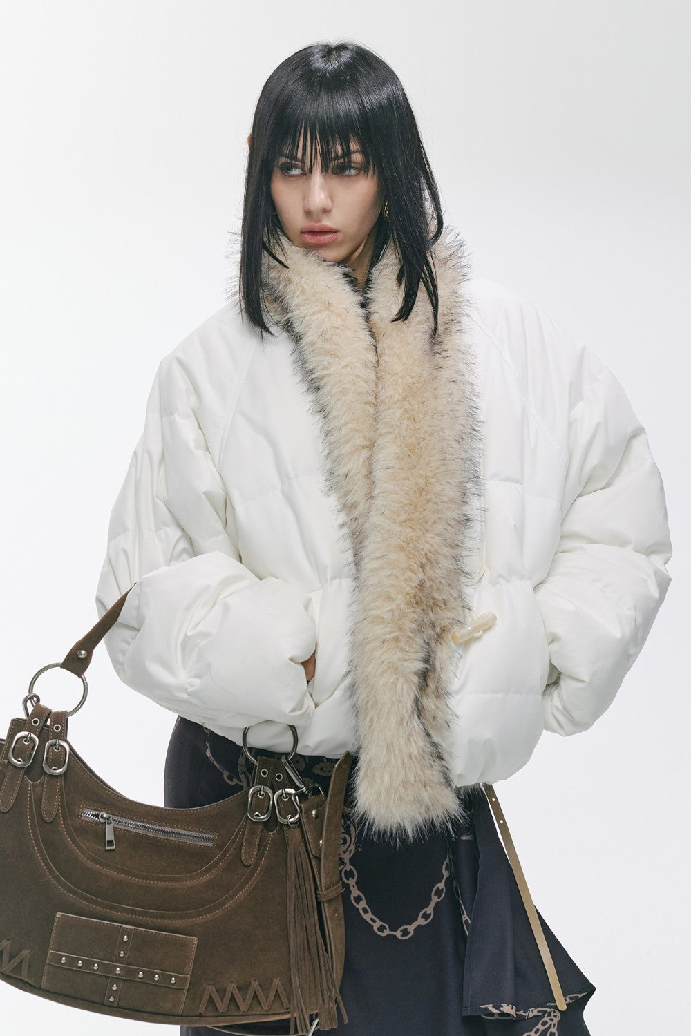 Vintage Suede Shoulder Bag