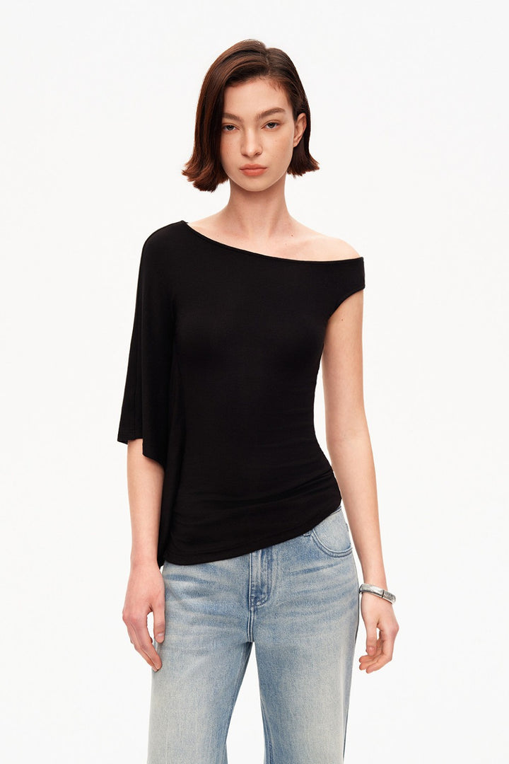 Sienna Asymmetrical Knit Shirt